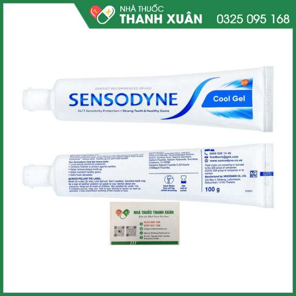 Kem đánh răng Sensodyne Cool Gel thơm mát, giảm ê buốt